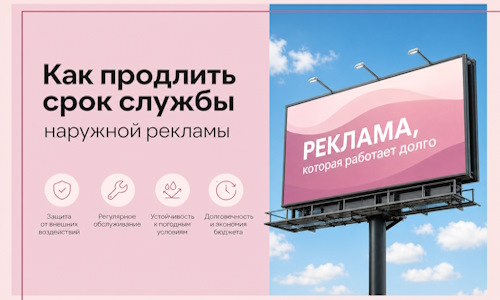 Как продлить срок службы наружной рекламы в Рязани