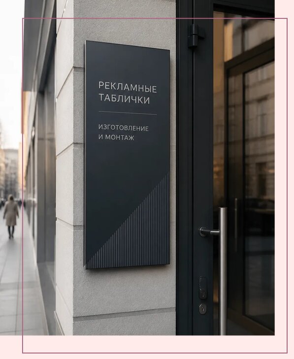 Рекламные таблички в Рязани по цене от 4621 р. | Аванза-Рзн