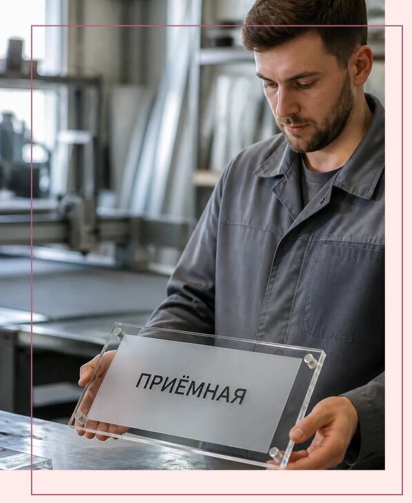 Таблички из оргстекла на заказ в Рязани от 4005 р. | Аванза-Рзн