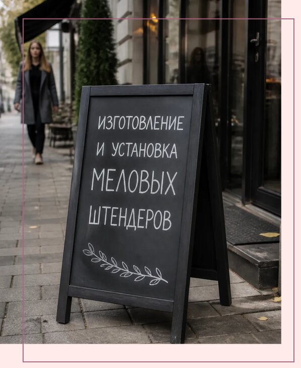 Меловые штендеры в Рязани по цене от 6674 р. | Аванза-Рзн